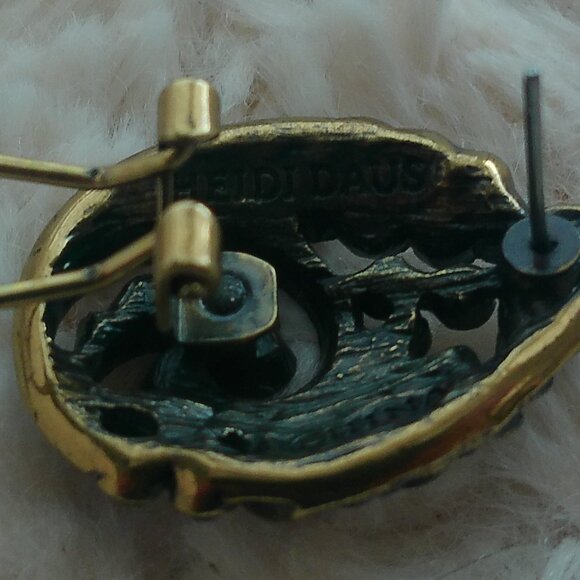 HEIDI DAUS TIERED TAPESTRY NECKLACE EARRINGS RING - Picture 10 of 13